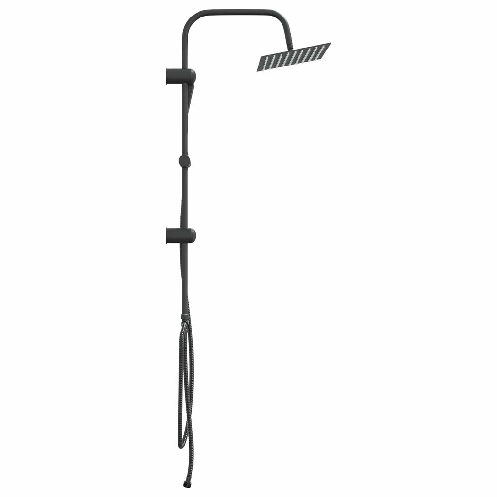 vidaXL Duschsystem Schwarz 47 x 20 x 95 cm Edelstahl