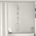 vidaXL Duschsystem Schwarz 47 x 20 x 95 cm Edelstahl