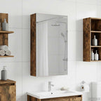vidaXL Badezimmerspiegelschrank Geräucherte Eiche 30 x 10,5 x 50 cm