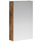 vidaXL Badezimmerspiegelschrank Geräucherte Eiche 30 x 10,5 x 50 cm