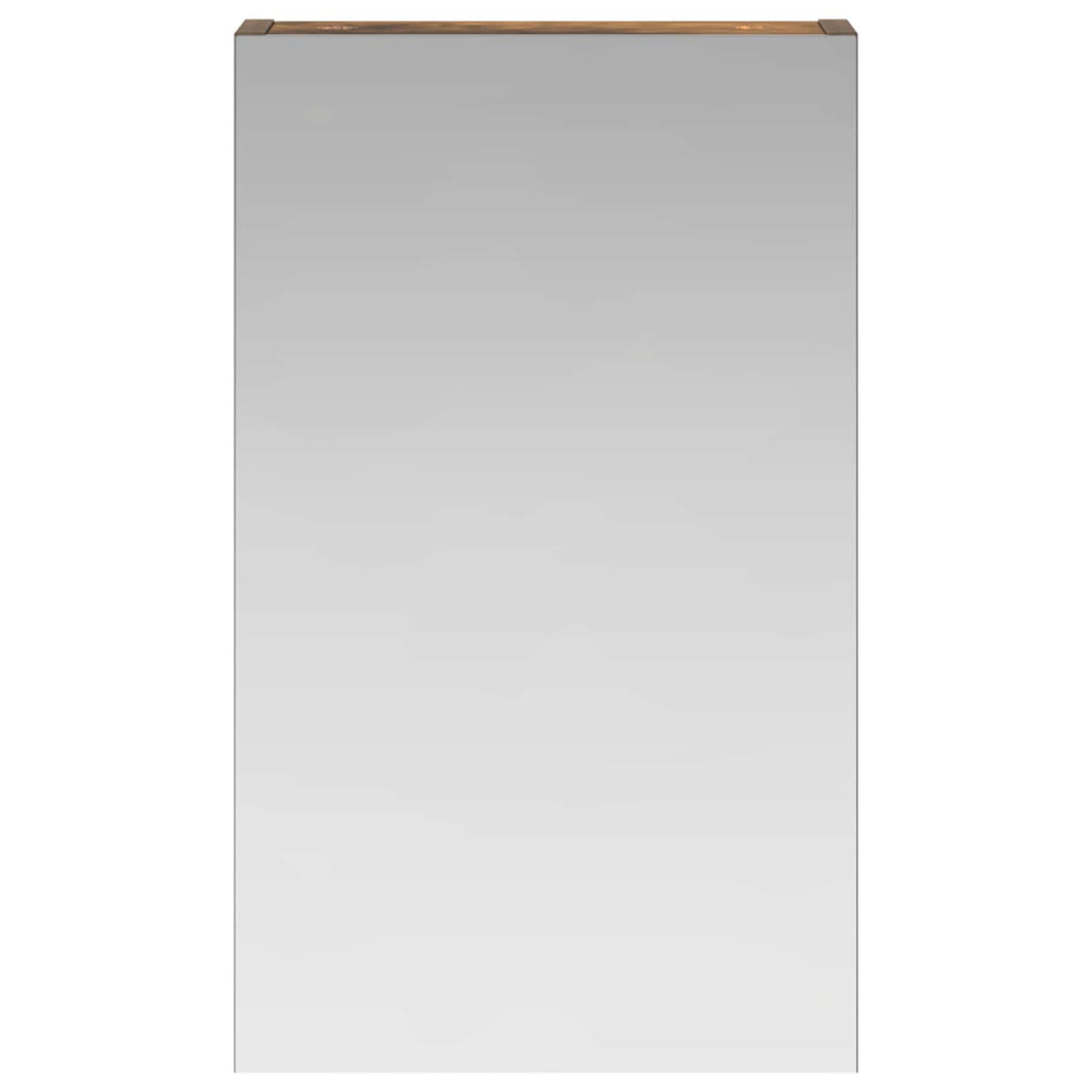 vidaXL Badezimmerspiegelschrank Geräucherte Eiche 30 x 10,5 x 50 cm
