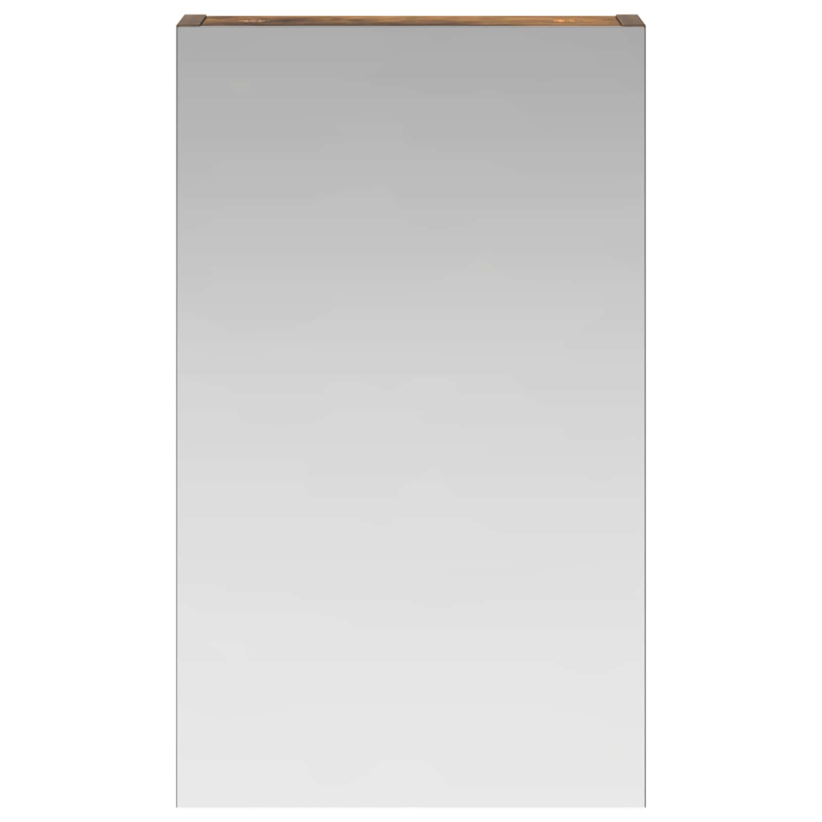 vidaXL Badezimmerspiegelschrank Geräucherte Eiche 30 x 10,5 x 50 cm