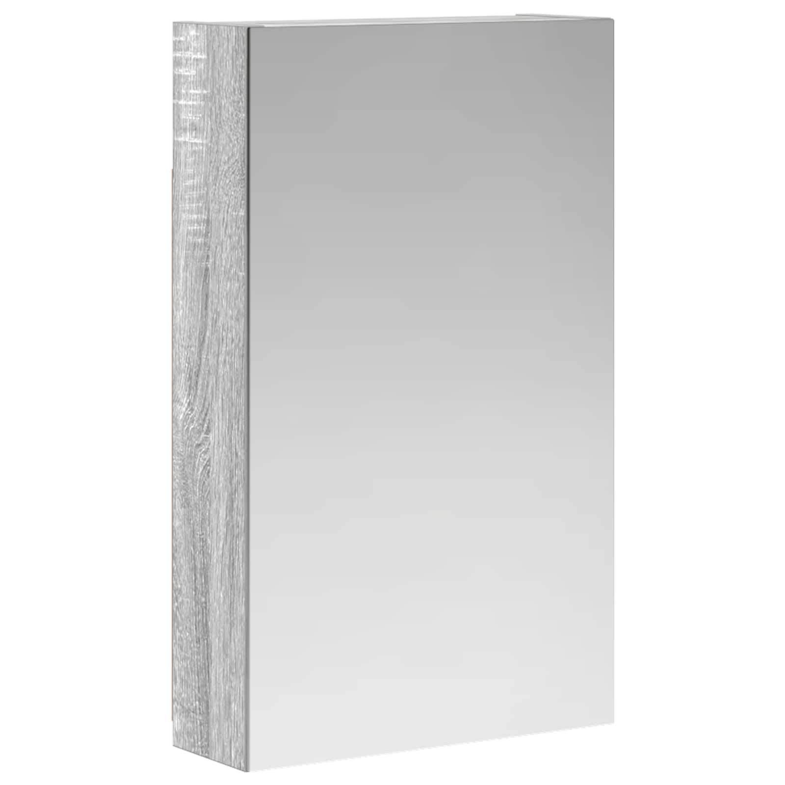 vidaXL Badezimmerspiegelschrank Graues Sonoma 30 x 10,5 x 50 cm