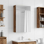 vidaXL Badezimmerspiegelschrank mit Regal Altholz 30 x 10,5 x 50 cm