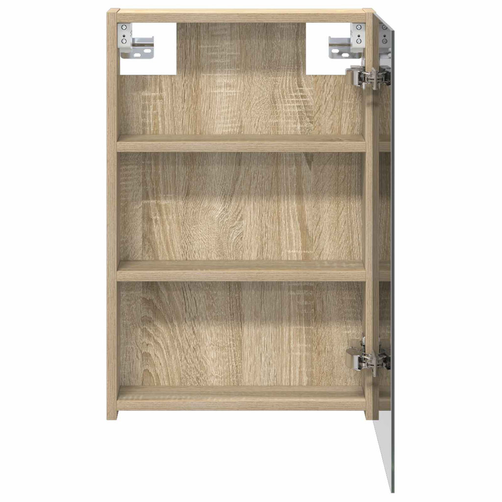 vidaXL Badezimmerspiegelschrank Sonoma-Eiche 40 x 10,5 x 60,5 cm