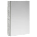 vidaXL Badezimmerspiegelschrank mit Tür Beton Grau 40 x 10,5 x 60,5 cm