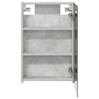 vidaXL Badezimmerspiegelschrank mit Tür Beton Grau 40 x 10,5 x 60,5 cm