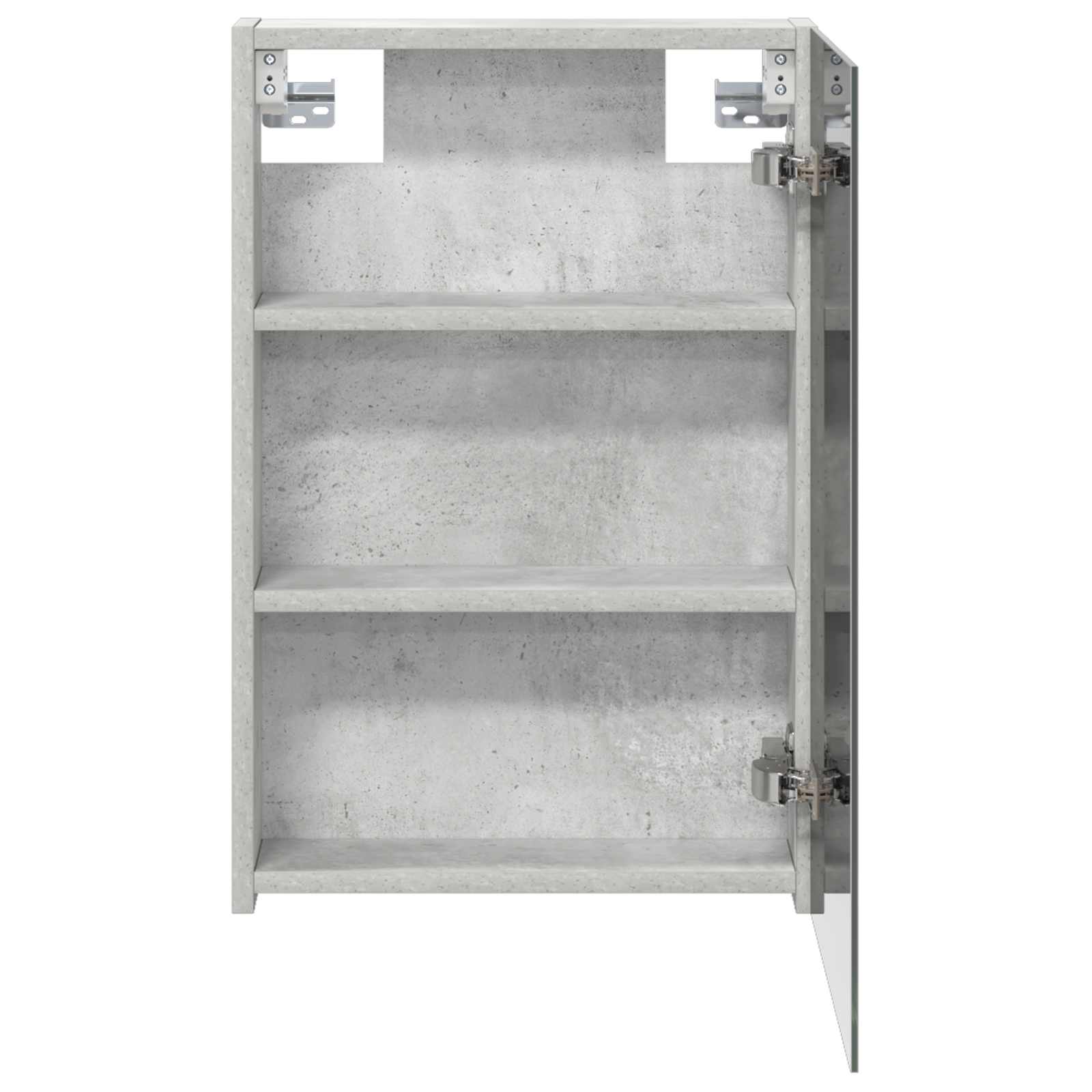 vidaXL Badezimmerspiegelschrank mit Tür Beton Grau 40 x 10,5 x 60,5 cm