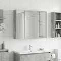 vidaXL Badezimmerspiegelschrank Beton Grau 60 x 14,5 x 50 cm