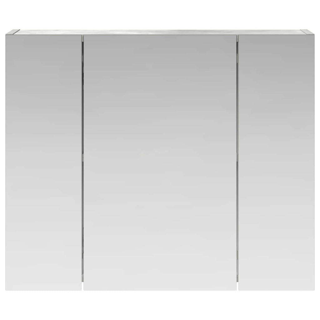 vidaXL Badezimmerspiegelschrank Beton Grau 60 x 14,5 x 50 cm