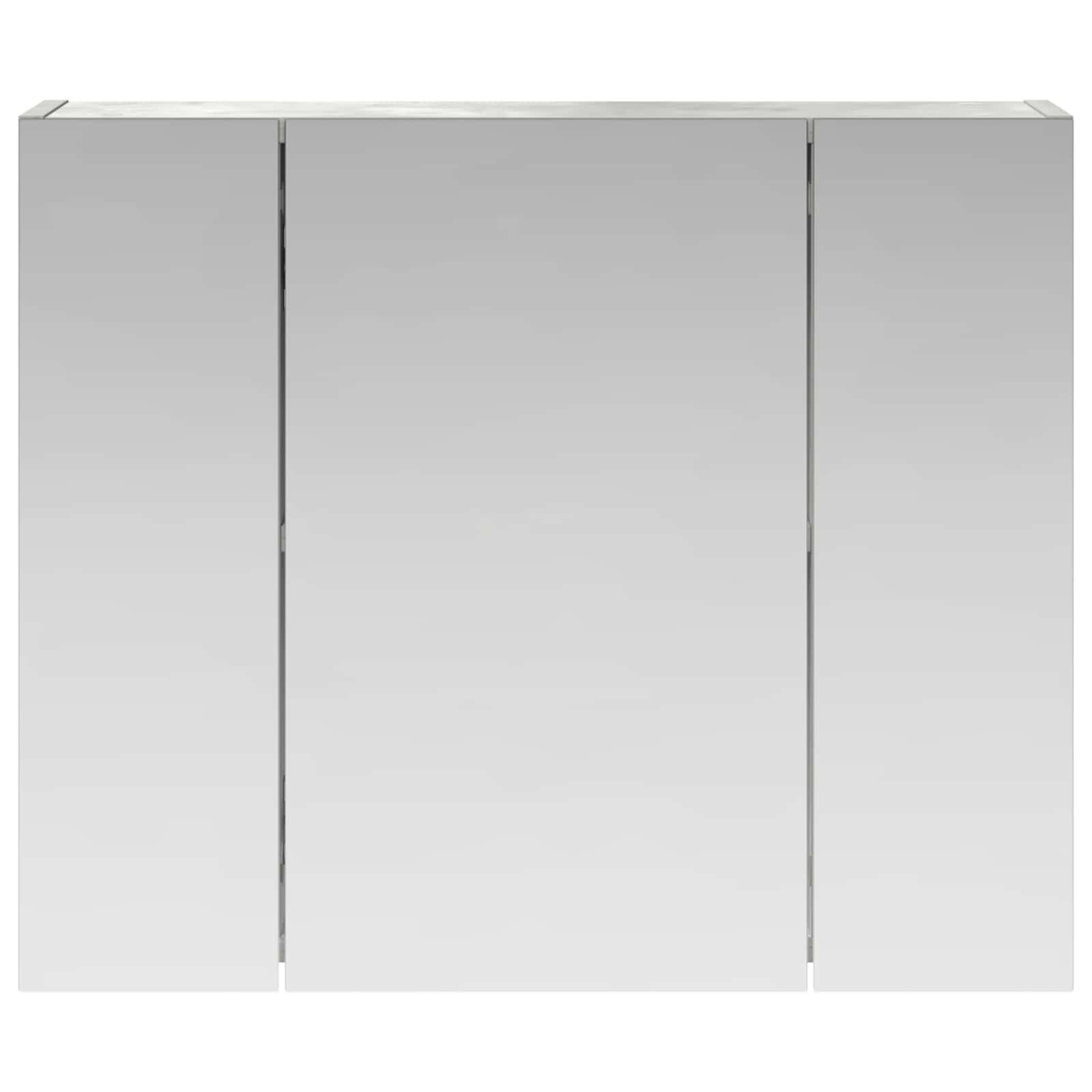 vidaXL Badezimmerspiegelschrank Beton Grau 60 x 14,5 x 50 cm