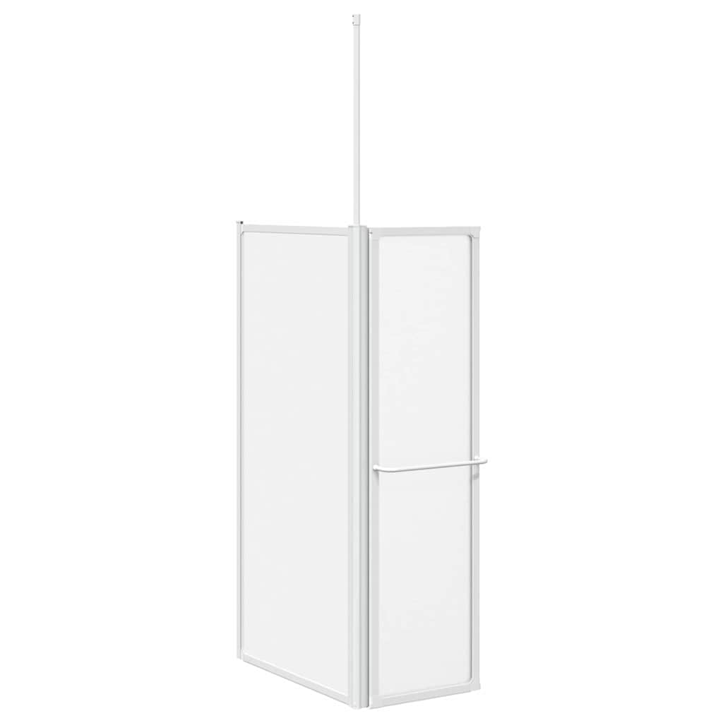 vidaXL Badewannenbildschirm Matt 120 x 70 x 137 cm Aluminium