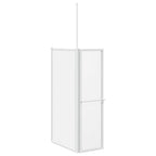 vidaXL Badewannenbildschirm Matt 120 x 70 x 137 cm Aluminium