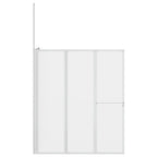 vidaXL Badewannenbildschirm Matt 120 x 70 x 137 cm Aluminium