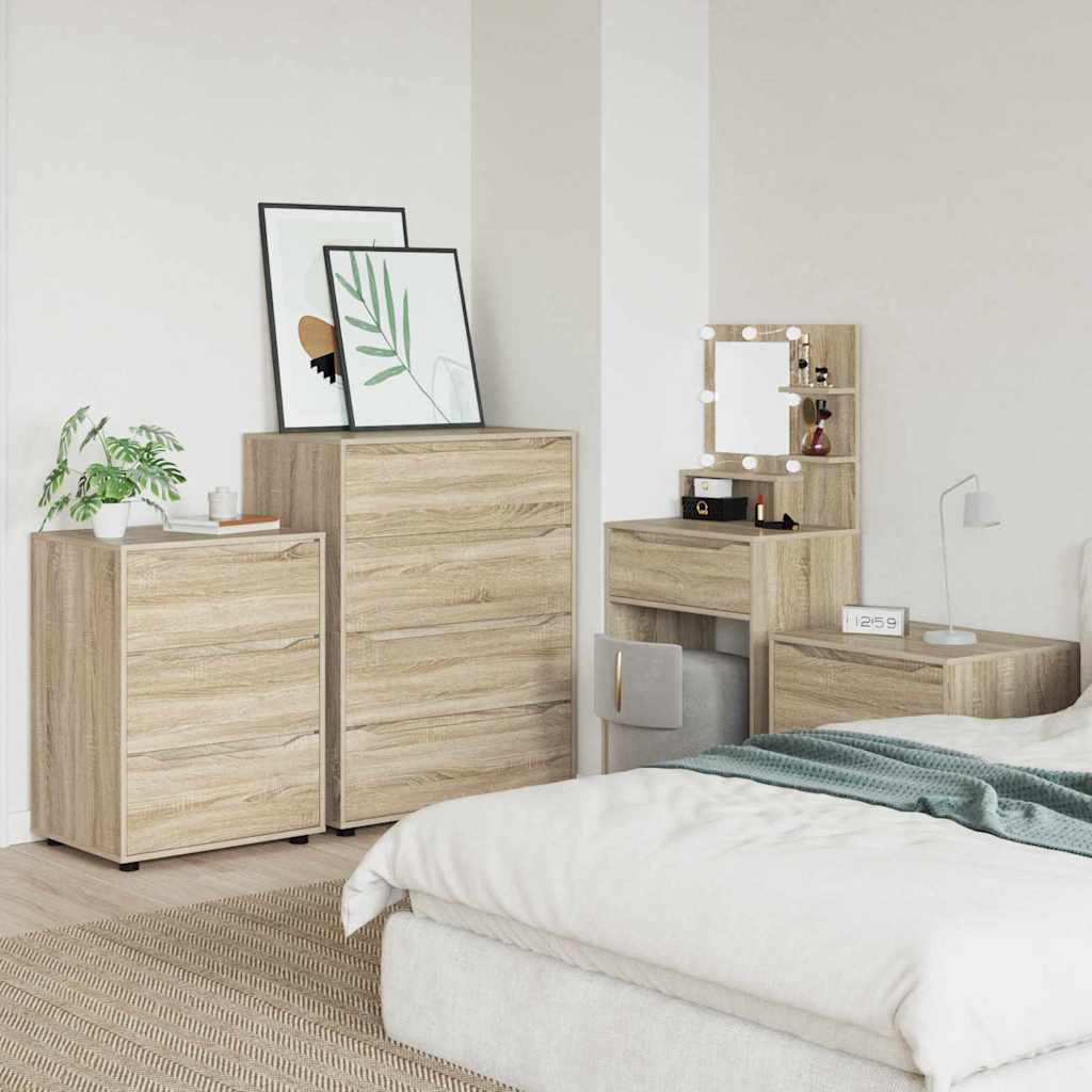 vidaXL Stauraumschränke Sonoma-Eiche 80 x 48 x 105 cm Holzwerkstoff