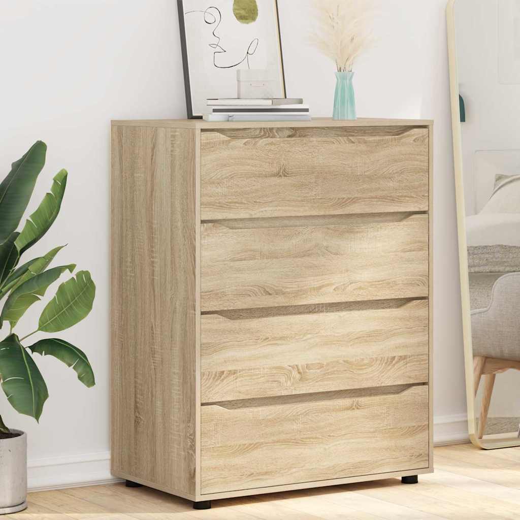 vidaXL Stauraumschränke Sonoma-Eiche 80 x 48 x 105 cm Holzwerkstoff