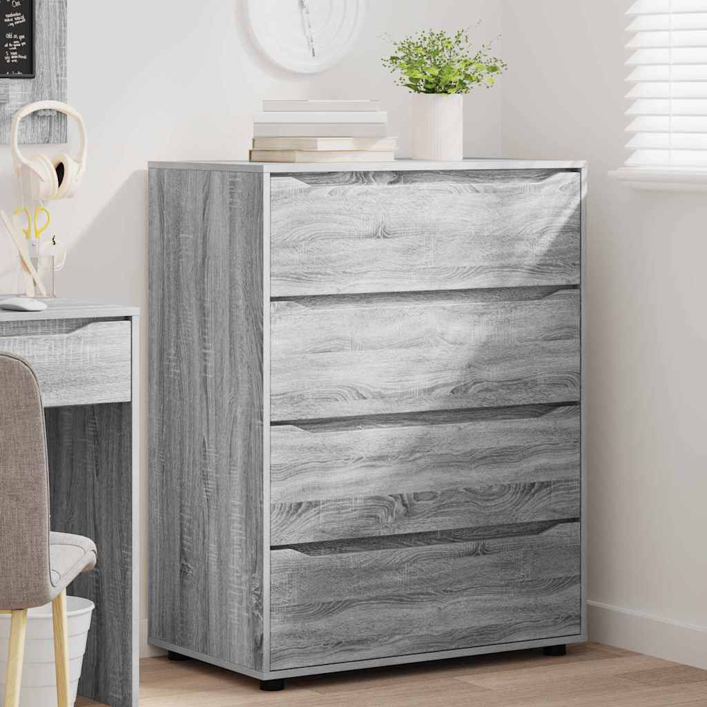 vidaXL Stauraumschränke Graues Sonoma 80 x 48 x 105 cm Holzwerkstoff