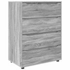 vidaXL Stauraumschränke Graues Sonoma 80 x 48 x 105 cm Holzwerkstoff