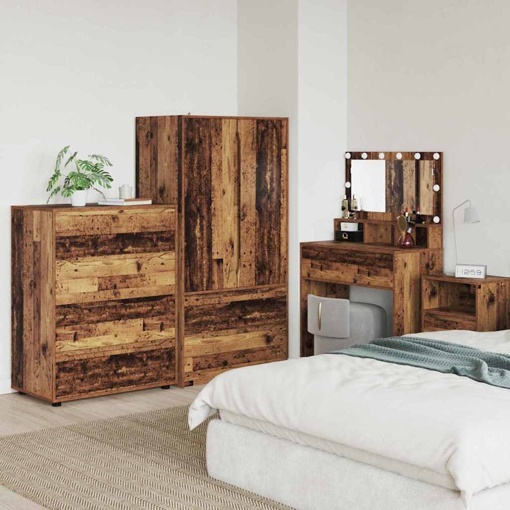 vidaXL Stauraumschränke Altholz 80 x 48 x 105 cm Holzwerkstoff