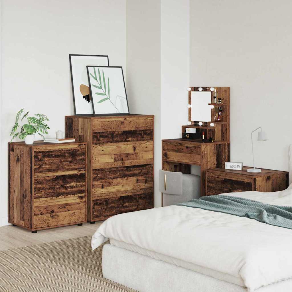 vidaXL Stauraumschränke Altholz 80 x 48 x 105 cm Holzwerkstoff
