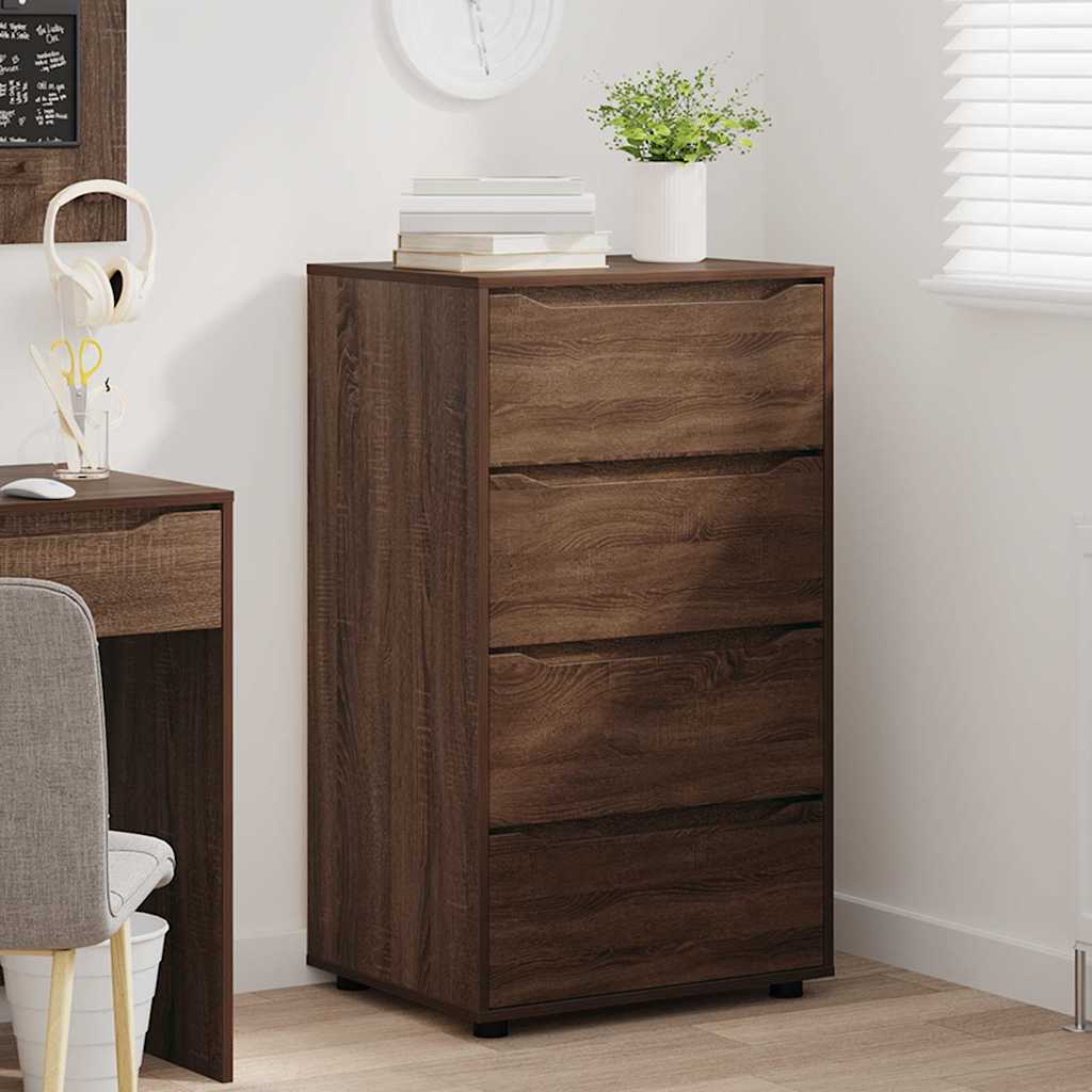 vidaXL Stauraumschränke Braun Eichen-Optik 60 x 48 x 105 cm
