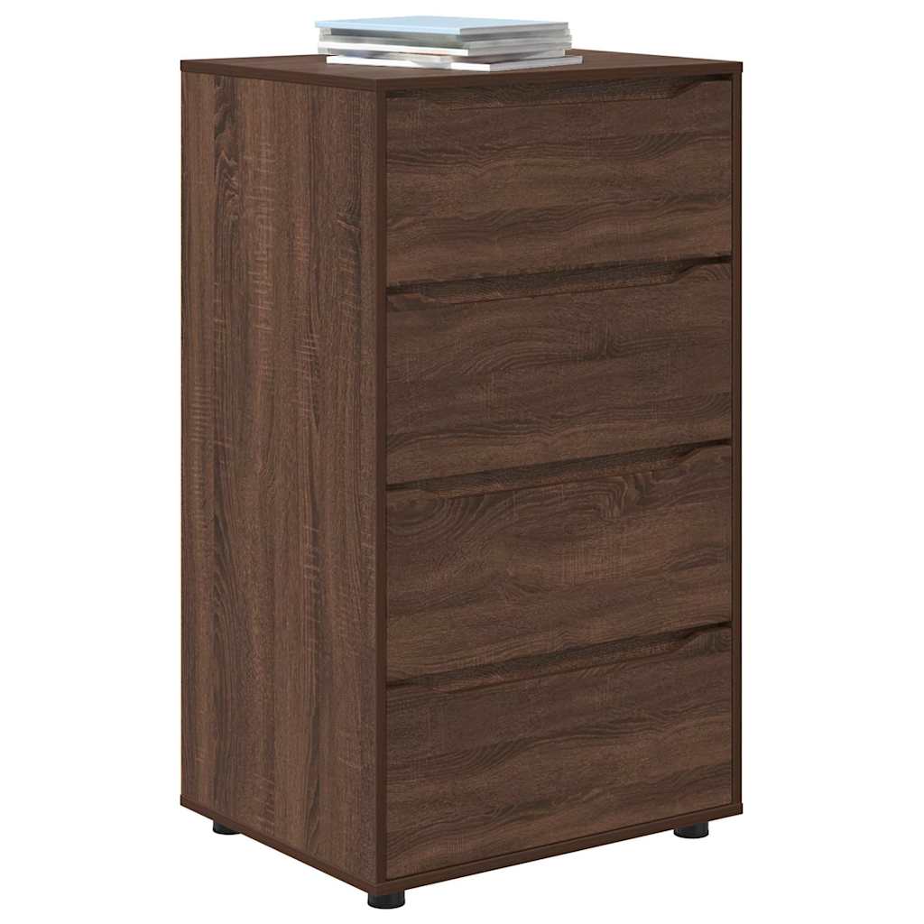 vidaXL Stauraumschränke Braun Eichen-Optik 60 x 48 x 105 cm