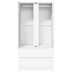 vidaXL Kleiderschrank mit Tür Weiß 79,5 x 49 x 156 cm Holzwerkstoff