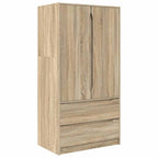 vidaXL Kleiderschrank Sonoma-Eiche 79,5 x 49 x 156 cm Holzwerkstoff