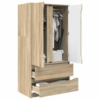 vidaXL Kleiderschrank Sonoma-Eiche 79,5 x 49 x 156 cm Holzwerkstoff
