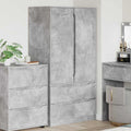 vidaXL Kleiderschrank Betongrau 79,5 x 49 x 156 cm Holzwerkstoff
