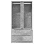 vidaXL Kleiderschrank Betongrau 79,5 x 49 x 156 cm Holzwerkstoff