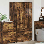 vidaXL Kleiderschrank mit Tür Geräucherte Eiche 79,5 x 49 x 156 cm