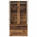 vidaXL Kleiderschrank mit Tür Altholz 79,5 x 49 x 156 cm Holzwerkstoff