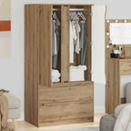 vidaXL Kleiderschrank Artisan-Eiche 79,5 x 49 x 156 cm Holzwerkstoff