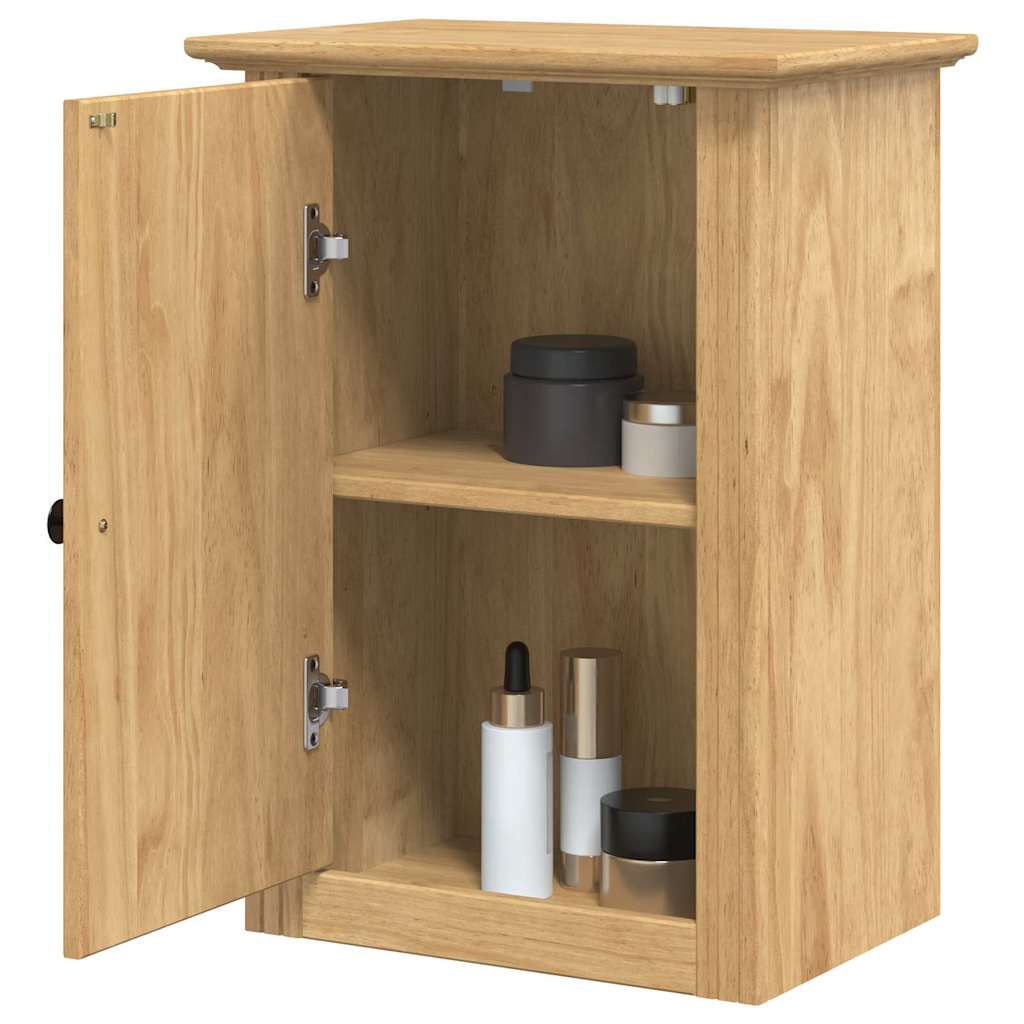 vidaXL Badezimmer-Wandschrank mit Tür BODO Honigbraun 44 x 30 x 60 cm