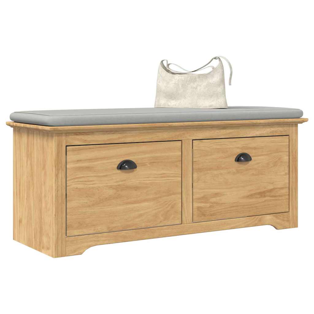 vidaXL Flurbank BODO Honigbraun 118 x 40 x 50 cm Holzwerkstoff
