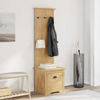 vidaXL Flurschrank BODO Honigbraun 50 x 40 x 156,7 cm Holzwerkstoff