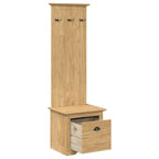 vidaXL Flurschrank BODO Honigbraun 50 x 40 x 156,7 cm Holzwerkstoff