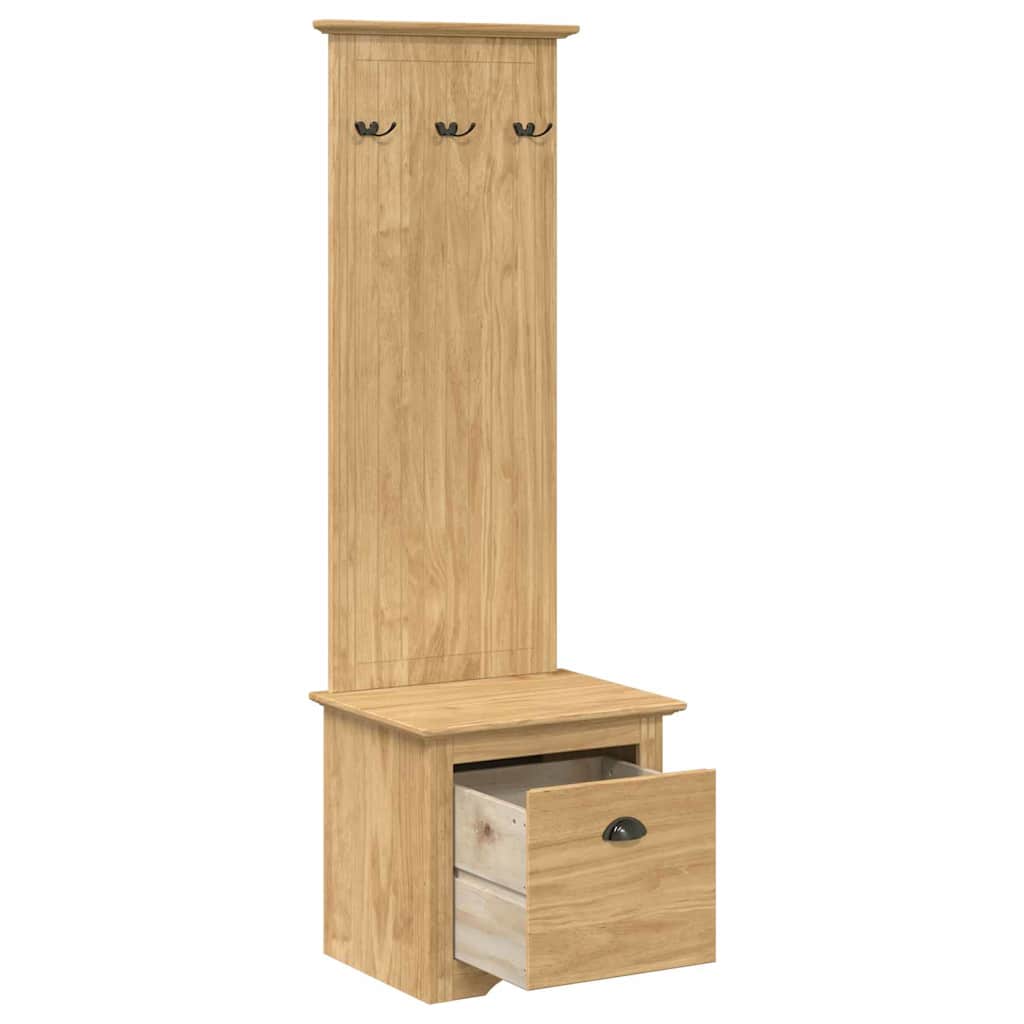 vidaXL Flurschrank BODO Honigbraun 50 x 40 x 156,7 cm Holzwerkstoff