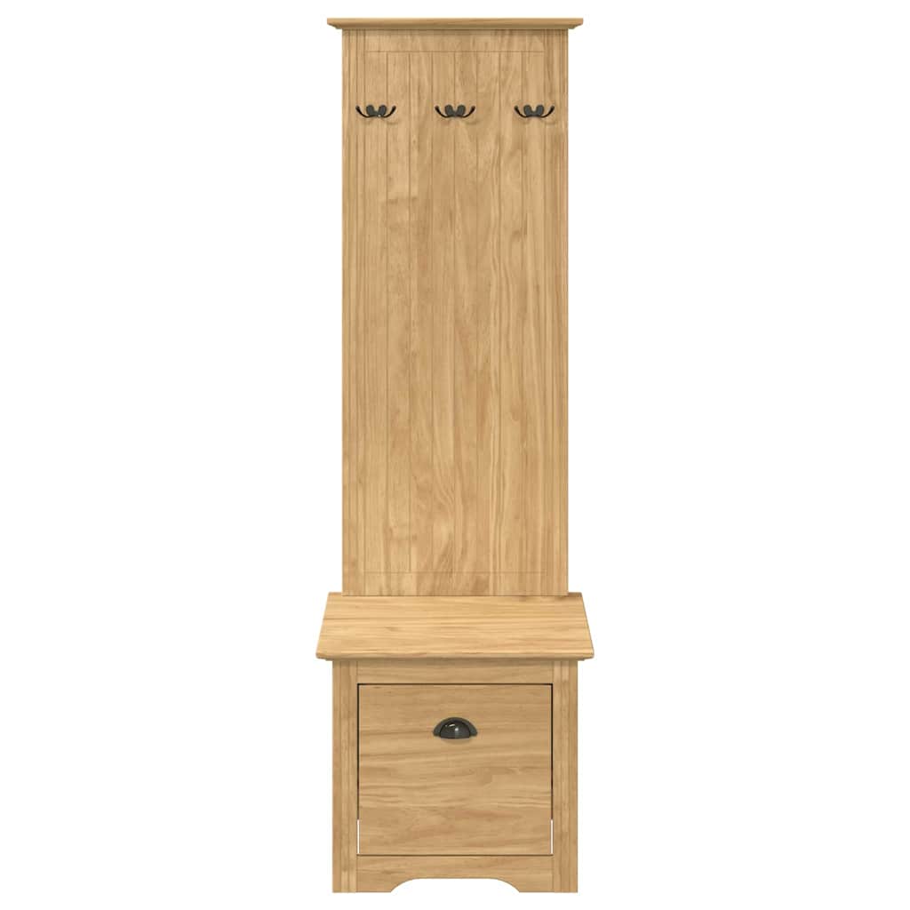 vidaXL Flurschrank BODO Honigbraun 50 x 40 x 156,7 cm Holzwerkstoff