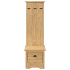 vidaXL Flurschrank BODO Honigbraun 50 x 40 x 156,7 cm Holzwerkstoff