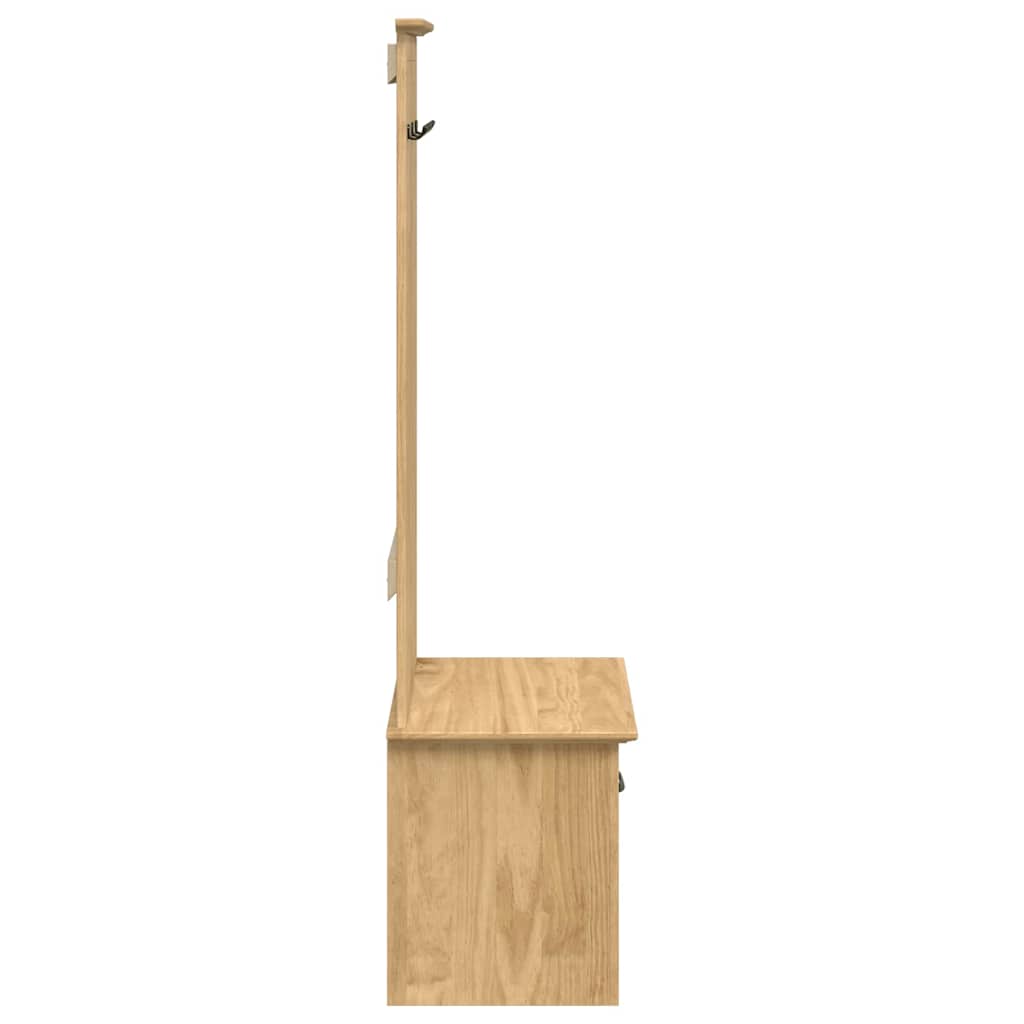vidaXL Flurschrank BODO Honigbraun 50 x 40 x 156,7 cm Holzwerkstoff