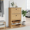 vidaXL Schuhregal BODO Honigbraun 80 x 35 x 118 cm Holzwerkstoff