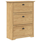 vidaXL Schuhregal BODO Honigbraun 80 x 35 x 118 cm Holzwerkstoff