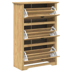 vidaXL Schuhregal BODO Honigbraun 80 x 35 x 118 cm Holzwerkstoff