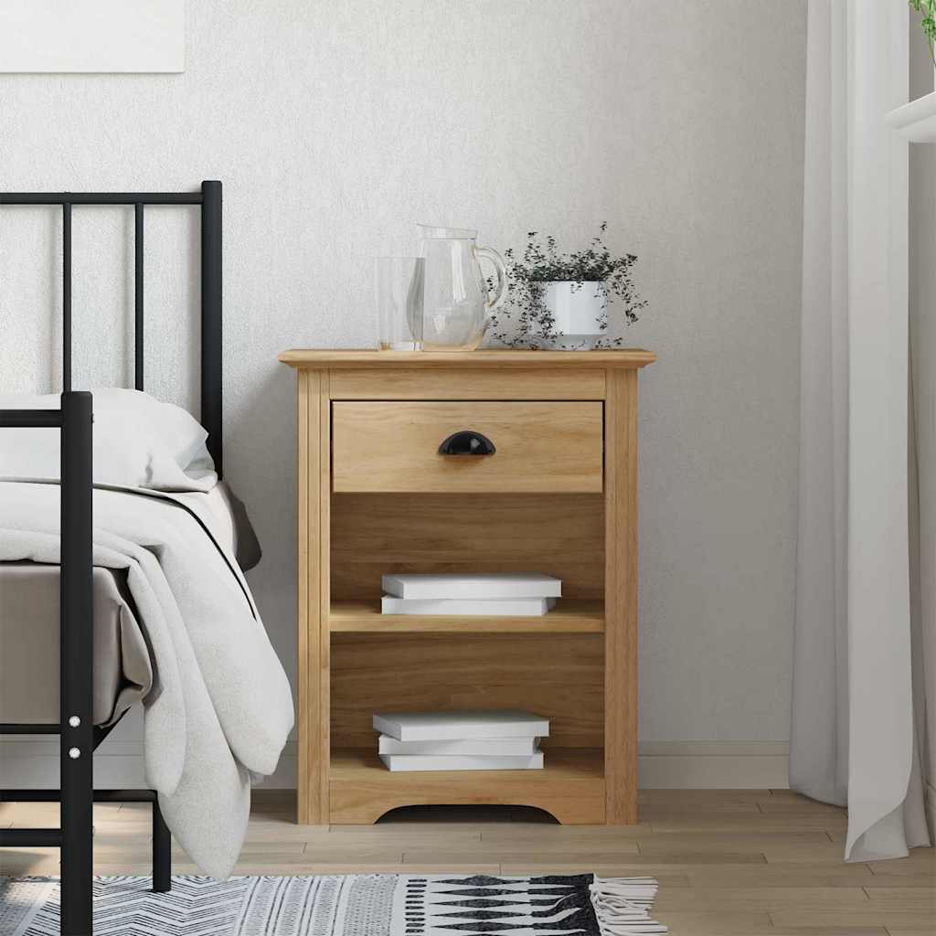 vidaXL Nachttisch BODO Honigbraun 53 x 38,5 x 67 cm Holzwerkstoff