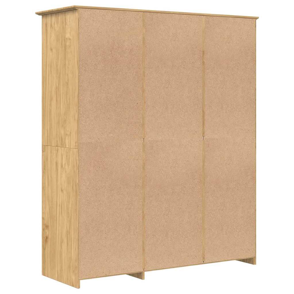 vidaXL Kleiderschrank mit Speicher BODO Honigbraun 146 x 53,5 x 173 cm