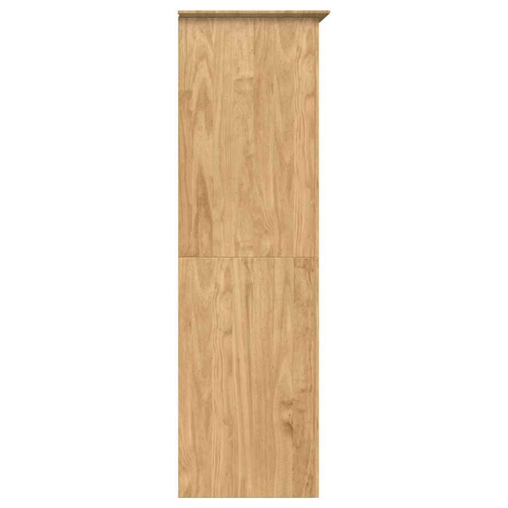 vidaXL Kleiderschrank mit Speicher BODO Honigbraun 146 x 53,5 x 173 cm