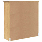 vidaXL Schrank mit Glastüren BODO Honigbraun 115,5 x 38,5 x 117,7 cm