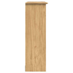 vidaXL Schrank mit Glastüren BODO Honigbraun 115,5 x 38,5 x 117,7 cm